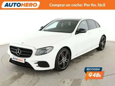 Usado Mercedes E220 AMG line 196 CV (144 kW) 2017 Blanco Berlina