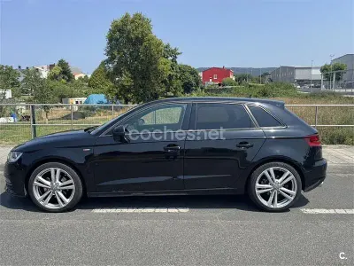 Usado Audi A3 S-Line 150 CV (110 kW) 2015 Negro Berlina