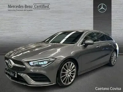 Usado Mercedes CLA200 AMG line 150 CV (110 kW) 2021 Gris / plateado Coupe