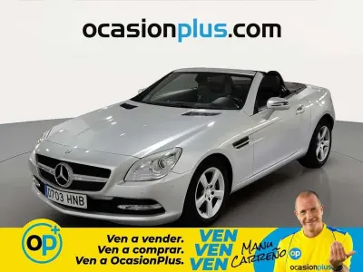 Usado Mercedes SLK200 184 CV (135 kW) 2011 Gris Descapotable