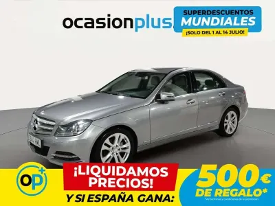 Usado Mercedes C200 Avantgarde 136 CV (100 kW) 2012 Gris Berlina