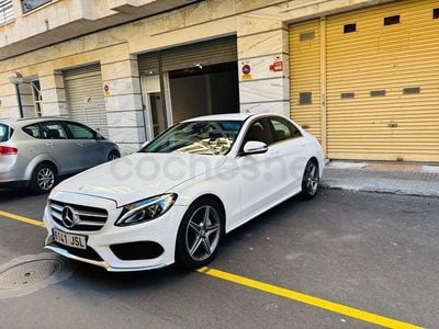 Blanco Usado 2016 Mercedes C220 AMG line Berlina | 18.900 € (Precio justo)