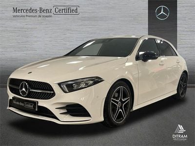 Usado Mercedes A180 AMG line 116 CV (85 kW) 2024 Blanco Berlina