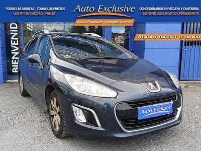 Usado Peugeot 308 SW Active 112 CV (82 kW) 2013 Azul Familiar