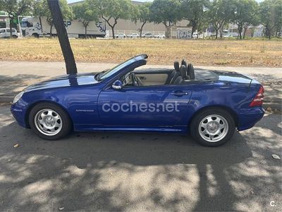 Azul Usado 2002 Mercedes SLK200 Descapotable | 7750 € (Precio justo)