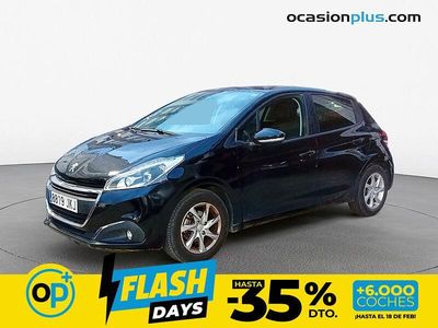 Usado Peugeot 208 Active 83 CV (61 kW) 2015 Negro Utilitario