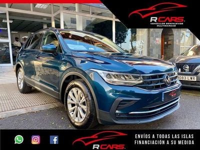 Usado VW Tiguan Life 130 CV (95 kW) 2021 Azul SUV