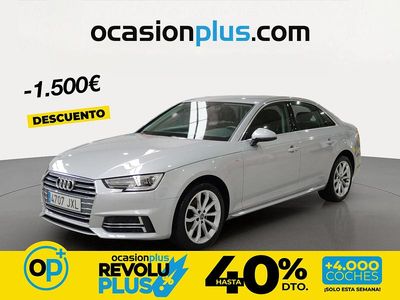 Usado Audi A4 S-Line 150 CV (110 kW) 2017 Gris Berlina