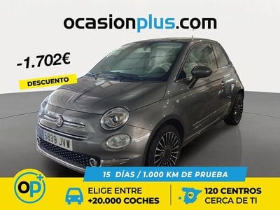Usado Fiat 500 Lounge 69 CV (50 kW) 2016 Gris Utilitario