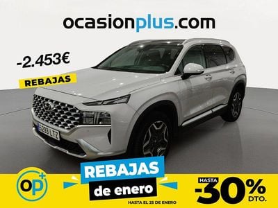 Blanco Usado 2021 Hyundai Santa Fe SUV | 26.990 € (Precio justo)
