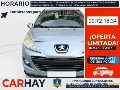 Usado Peugeot 207 92 CV (67 kW) 2010 Azul Utilitario