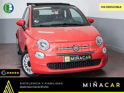 Rojo Usado 2021 Fiat 500C Lounge Descapotable | 10.290 € (Precio justo)