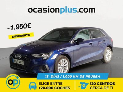 Usado Audi A3 110 CV (80 kW) 2023 Azul Berlina