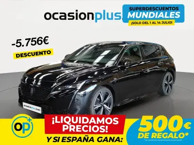 Usado Peugeot 308 GT 130 CV (95 kW) 2024 Negro Berlina