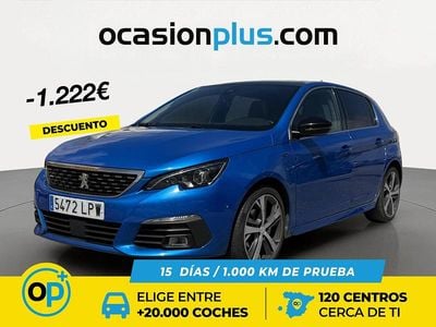 Usado Peugeot 308 GT 130 CV (95 kW) 2021 Azul