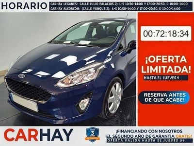 Usado Ford Fiesta Trend 126 CV (92 kW) 2021 Negro Berlina