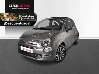 Usado Fiat 500C 70 CV (51 kW) 2023 Gris / plata Descapotable