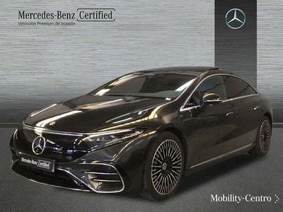Usado Mercedes EQS450+ AMG line 264 kW (360 CV) 2023 Verde olivo mate Berlina