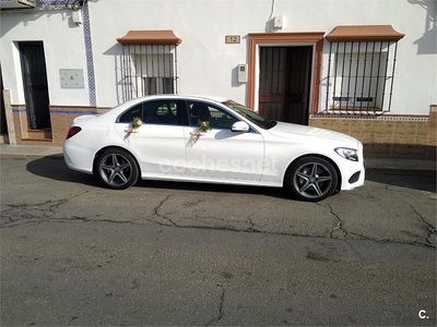 Usado Mercedes C220 AMG 170 CV (125 kW) 2015 Blanco Berlina