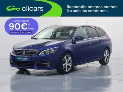 Usado Peugeot 308 SW Allure 131 CV (96 kW) 2019 Azul Familiar