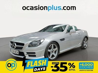 Usado Mercedes SLK200 184 CV (135 kW) 2011 Gris Descapotable