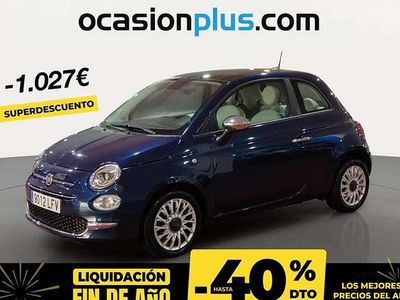 Usado Fiat 500 Lounge 70 CV (51 kW) 2020 Azul Utilitario
