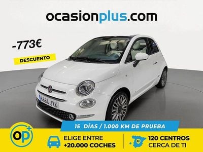 Usado Fiat 500 Lounge 69 CV (50 kW) 2017 Blanco Descapotable