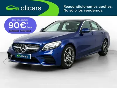 Usado Mercedes C220 194 CV (142 kW) 2019 Azul Berlina