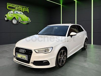 Usado Audi A3 S-Line 110 CV (80 kW) 2015 Blanco Berlina