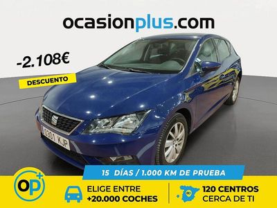 Usado Seat Leon Reference 110 CV (80 kW) 2018 Azul Berlina