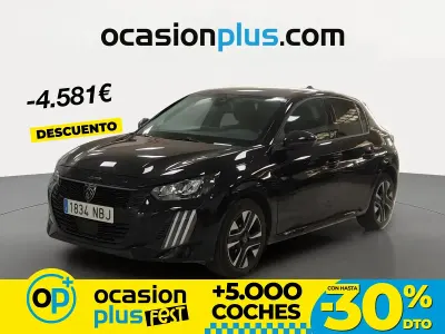 Usado Peugeot 208 Allure 100 CV (73 kW) 2025 Negro Utilitario