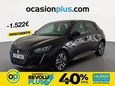 Usado Peugeot 208 Allure 100 CV (73 kW) 2023 Negro Utilitario