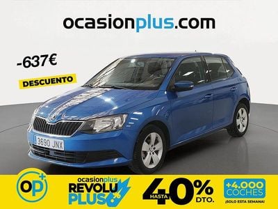 Usado Skoda Fabia Ambition 75 CV (55 kW) 2016 Azul