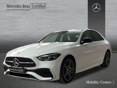 Usado Mercedes C200 AMG line 163 CV (119 kW) 2023 Blanco polar  pintura unicolor Berlina