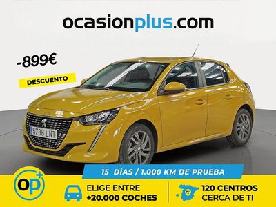 Usado Peugeot 208 Active 75 CV (55 kW) 2021 Amarillo Utilitario