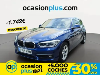 Usado BMW 118 150 CV (110 kW) 2017 Azul Utilitario