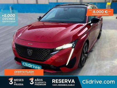 Usado Peugeot 308 SW GT 131 CV (96 kW) 2022 Rojo Familiar