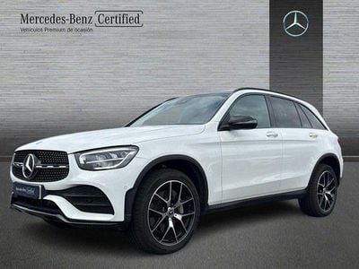 Blanco polar Usado 2022 Mercedes GLC300e AMG line | 48.900 € (Buen precio)