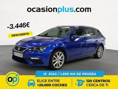 Usado Seat Leon FR 150 CV (110 kW) 2017 Azul Familiar