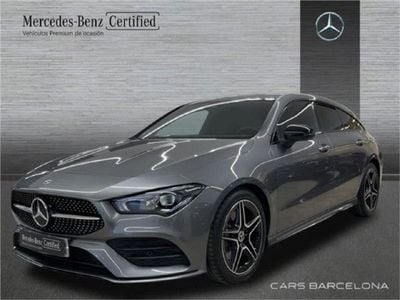 Gris montaña Usado 2023 Mercedes CLA200 Shooting Brake AMG line Familiar | 42.900 € (Caro)