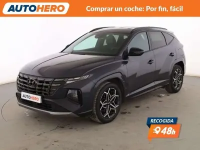 Usado Hyundai Tucson N Line 150 CV (110 kW) 2022 Gris SUV