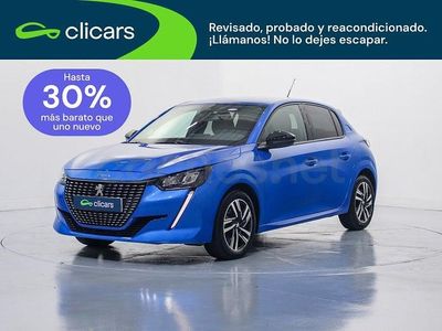 Usado Peugeot 208 Allure 100 CV (73 kW) 2022 Azul Utilitario