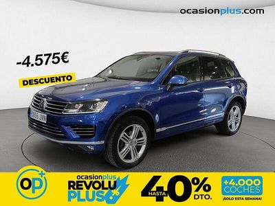 Usado VW Touareg R-line 204 CV (150 kW) 2016 Azul SUV