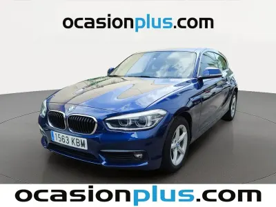 Usado BMW 118 150 CV (110 kW) 2017 Azul Utilitario