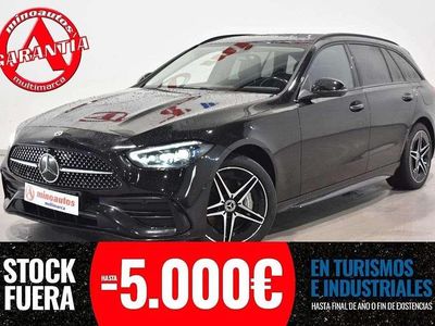 Negro Usado 2022 Mercedes C300 AMG line Familiar | 35.890 €