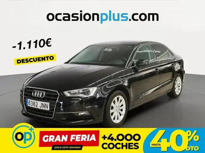 Usado Audi A3 Attraction 110 CV (80 kW) 2016 Negro Berlina