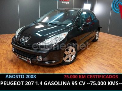 Negro Usado 2008 Peugeot 207 Berlina | 5250 € (Precio justo)