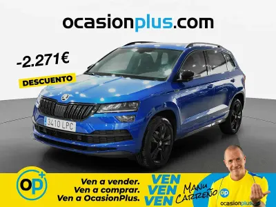 Usado Skoda Karoq SportLine 150 CV (110 kW) 2021 Azul SUV