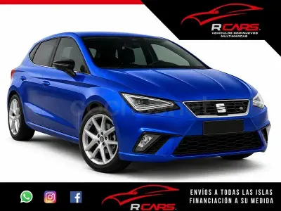 Usado Seat Ibiza FR 110 CV (80 kW) 2022 Azul Utilitario