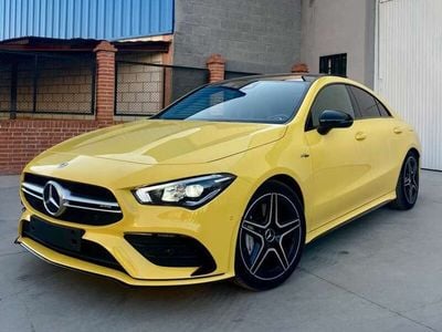 Usado Mercedes CLA35 AMG AMG 306 CV (225 kW) 2020 Amarillo Coupe